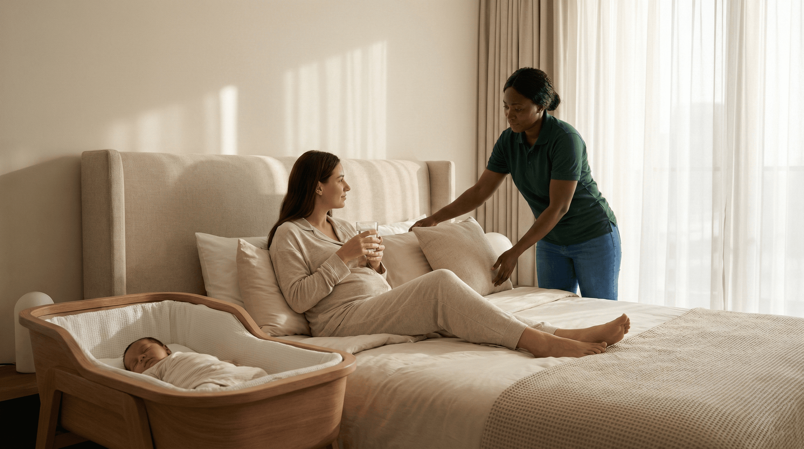 Newborn & Postpartum Support (0–6 Months) hero background